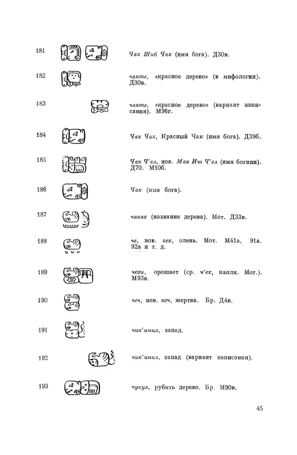 Юрий Кнорозов - Система письма древних майя - Страница № 45
