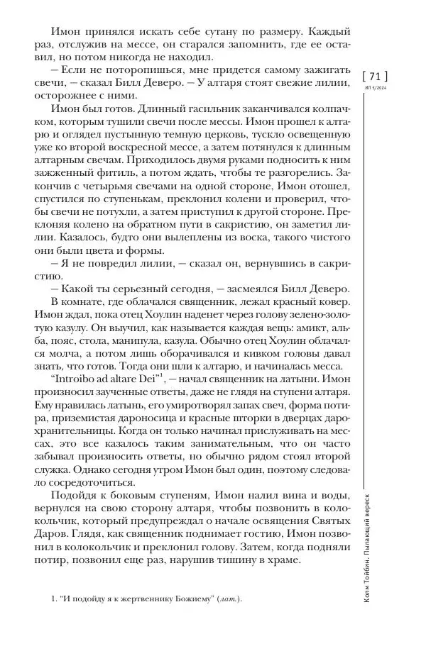 Колм Тойбин - Пылающий вереск - Страница № 69