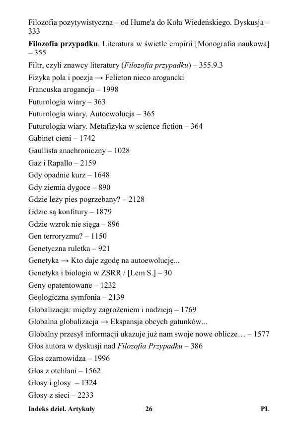 Виктор Язневич - Станислав Лем Нон Фикшн. Том 2: Указатели - Страница № 27