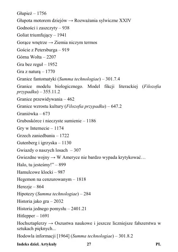 Виктор Язневич - Станислав Лем Нон Фикшн. Том 2: Указатели - Страница № 28