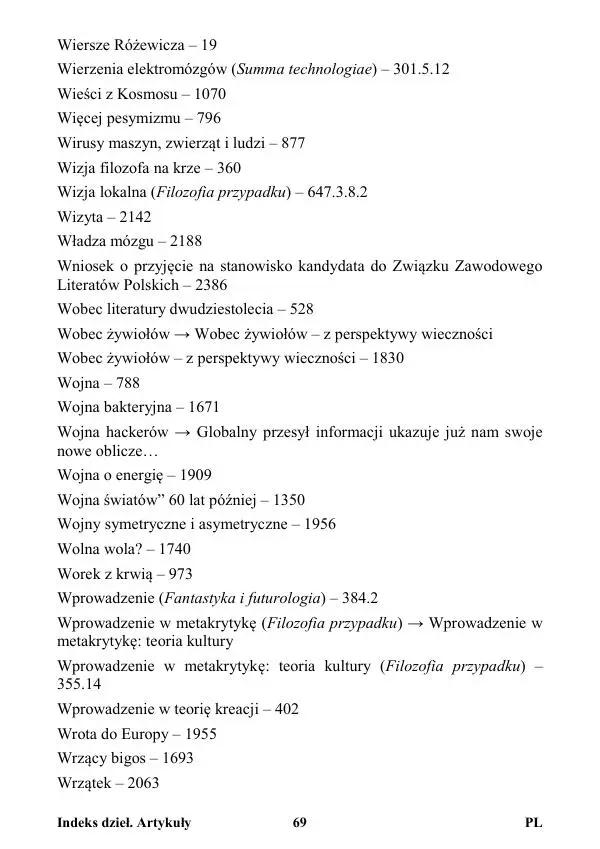 Виктор Язневич - Станислав Лем Нон Фикшн. Том 2: Указатели - Страница № 70