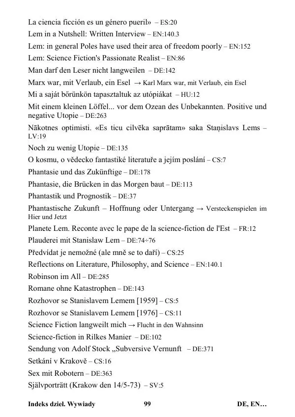 Виктор Язневич - Станислав Лем Нон Фикшн. Том 2: Указатели - Страница № 100