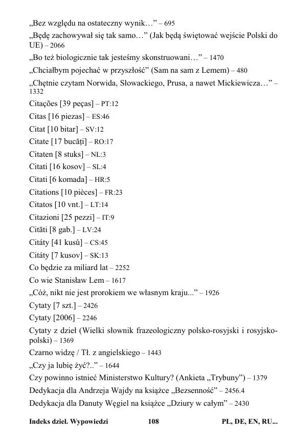 Виктор Язневич - Станислав Лем Нон Фикшн. Том 2: Указатели - Страница № 109