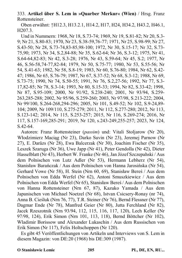 Виктор Язневич - Станислав Лем Нон Фикшн. Том 2: Указатели - Страница № 206