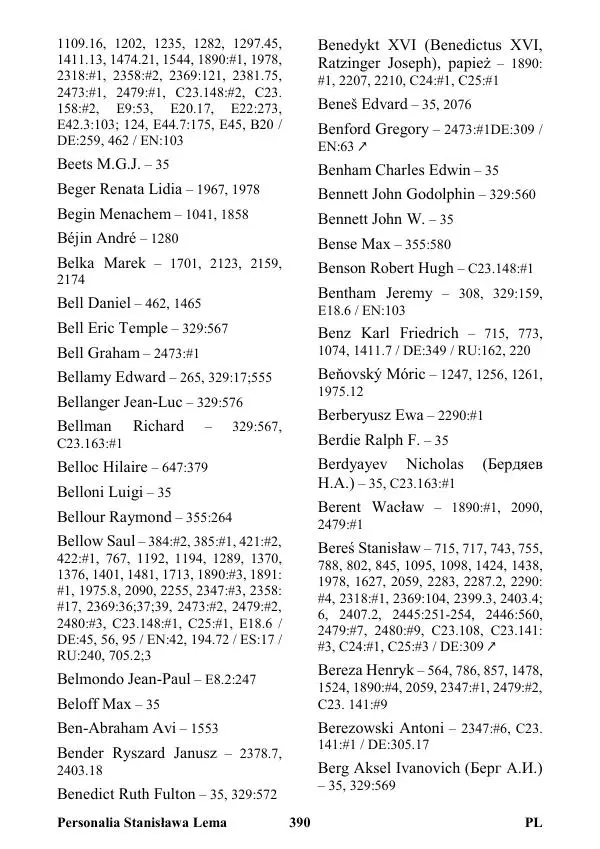 Виктор Язневич - Станислав Лем Нон Фикшн. Том 2: Указатели - Страница № 391