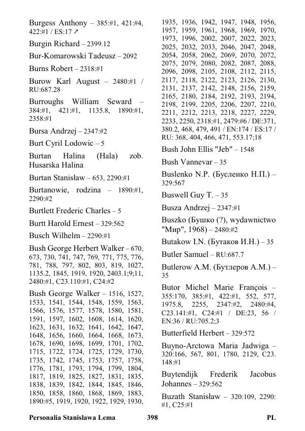 Виктор Язневич - Станислав Лем Нон Фикшн. Том 2: Указатели - Страница № 399