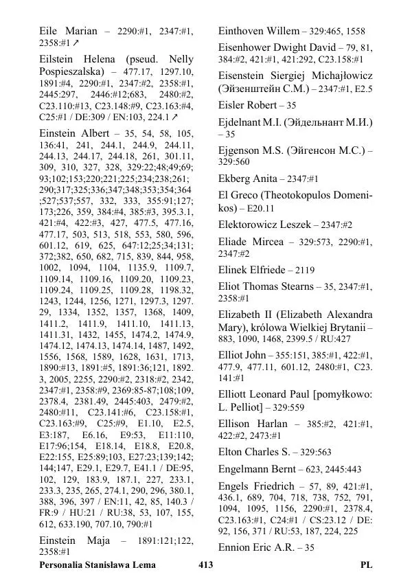 Виктор Язневич - Станислав Лем Нон Фикшн. Том 2: Указатели - Страница № 414