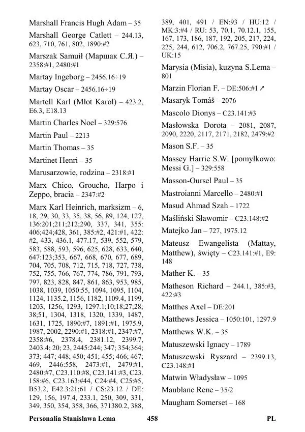 Виктор Язневич - Станислав Лем Нон Фикшн. Том 2: Указатели - Страница № 459