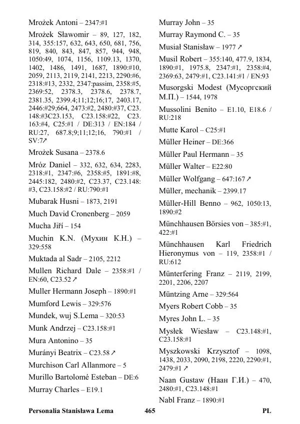 Виктор Язневич - Станислав Лем Нон Фикшн. Том 2: Указатели - Страница № 466