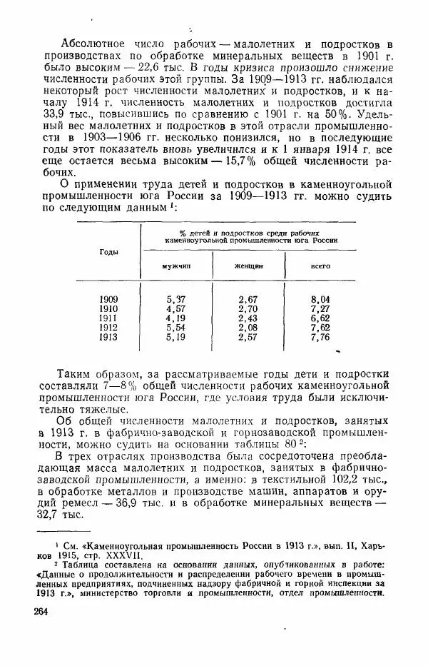 Адольф Рашин - Формирование рабочего класса в России. Историко-экономические очерки - Страница № 264