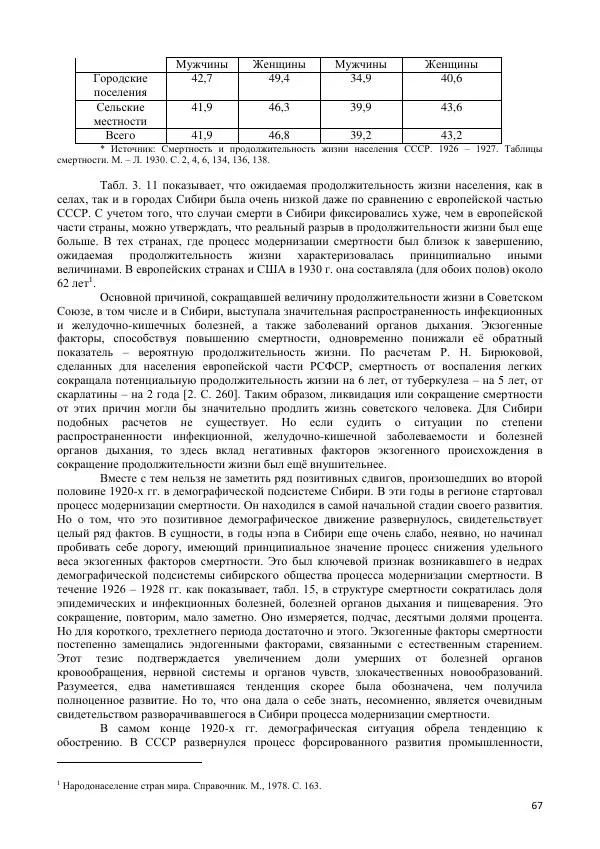  Коллектив авторов - Демографическая история Западной Сибири (конец XIX - XX вв.) - Страница № 67