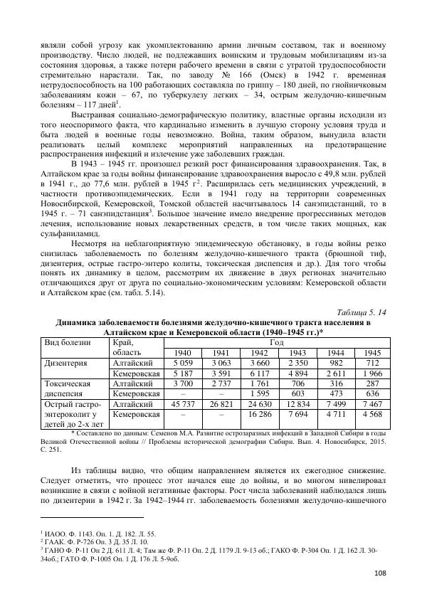  Коллектив авторов - Демографическая история Западной Сибири (конец XIX - XX вв.) - Страница № 108