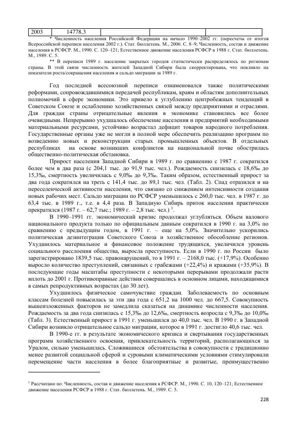  Коллектив авторов - Демографическая история Западной Сибири (конец XIX - XX вв.) - Страница № 228