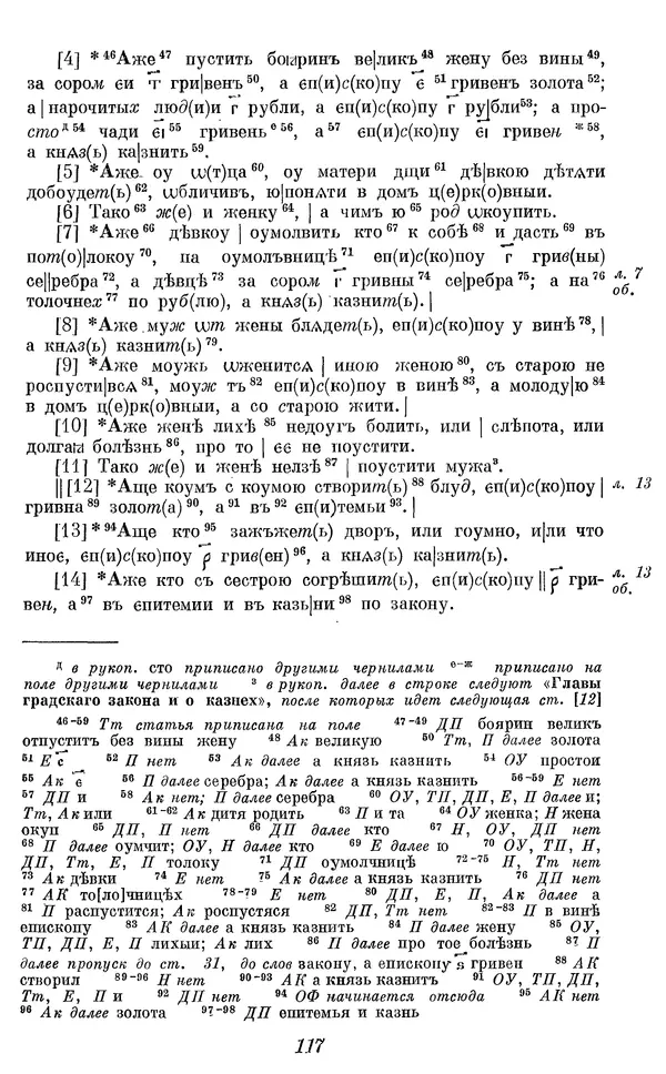 Лев Черепнин - Дрекнерусские Княжеские уставы XI-XV вв - Страница № 118