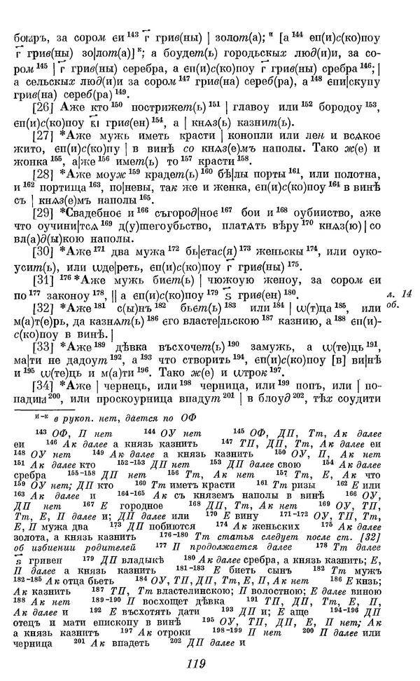 Лев Черепнин - Дрекнерусские Княжеские уставы XI-XV вв - Страница № 120