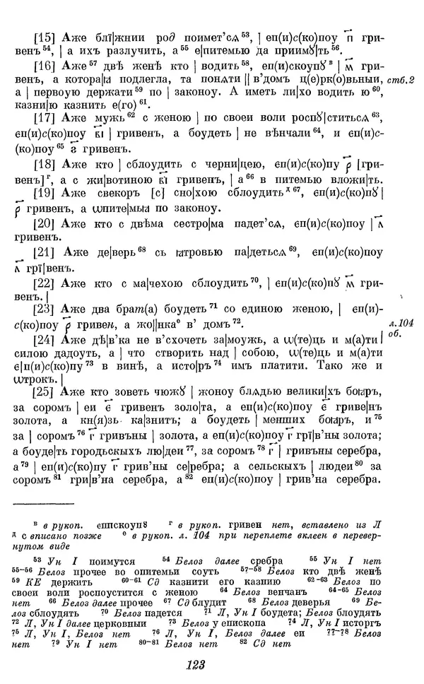 Лев Черепнин - Дрекнерусские Княжеские уставы XI-XV вв - Страница № 124