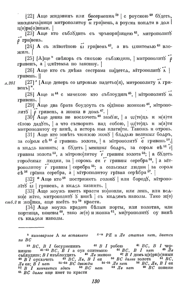 Лев Черепнин - Дрекнерусские Княжеские уставы XI-XV вв - Страница № 131