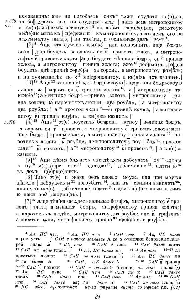 Лев Черепнин - Дрекнерусские Княжеские уставы XI-XV вв - Страница № 95