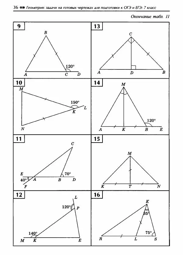 Эдуард Балаян - Геометрия : задачи на готовых чертежах для подготовки к ОГЭ и ЕГЭ (базовый уровень) : 7 класс - Страница № 37