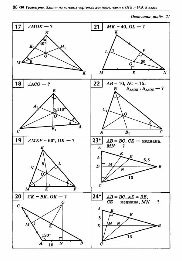 Эдуард Балаян - Геометрия : задачи на готовых чертежах для подготовки к ОГЭ и ЕГЭ : 8 класс : профильный уровень - Страница № 89