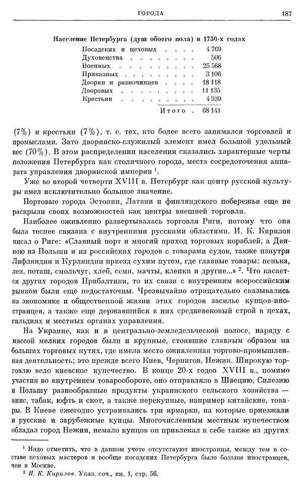 Любомир Бескровный - Очерки истории СССР. Т. 8. Период феодализма. Россия во второй четверти XVIII в. Народы СССР в первой половине XVIII в. - Страница № 190