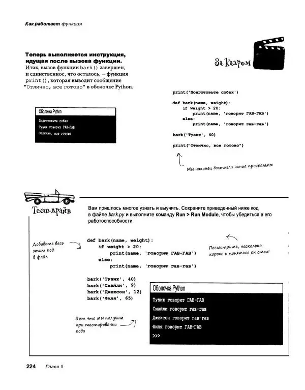 Эрик Фримен - Учимся программировать с примерами на Python - Страница № 225