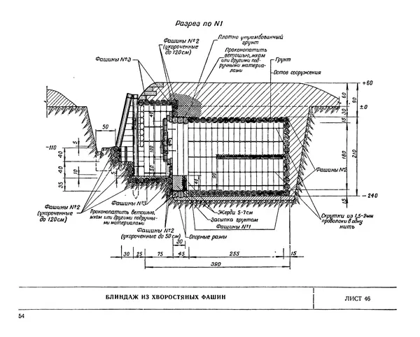 Министерство Обороны СССР - Альбом типовых сооружений для полевых позиций войск (рабочие чертежи) - Страница № 51