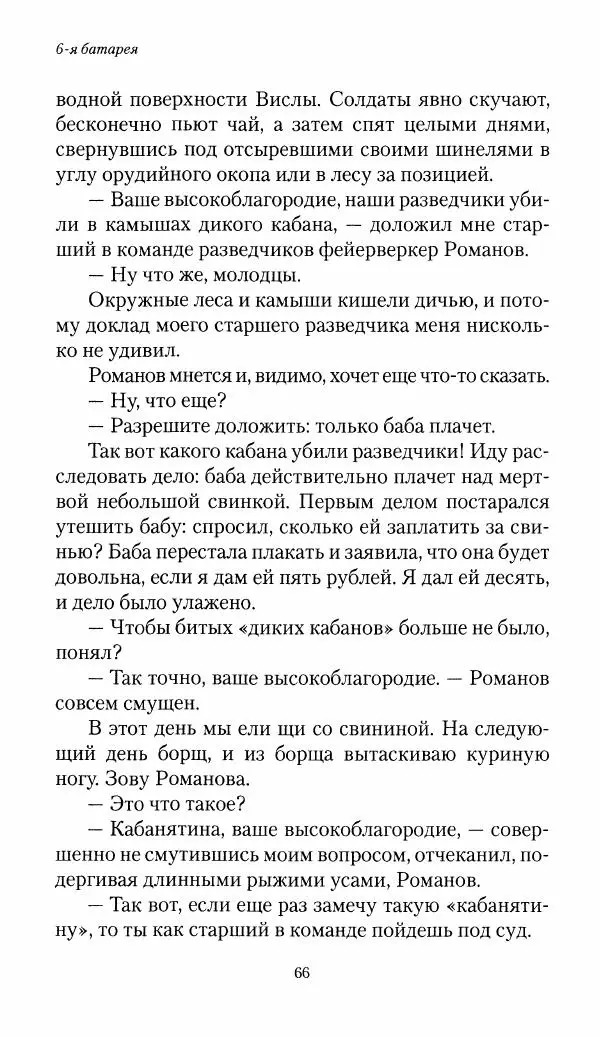 Болеслав Веверн - 6-я батарея: 1914-1917. Повесть о времени великого служения Родине - Страница № 67