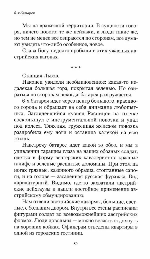 Болеслав Веверн - 6-я батарея: 1914-1917. Повесть о времени великого служения Родине - Страница № 81