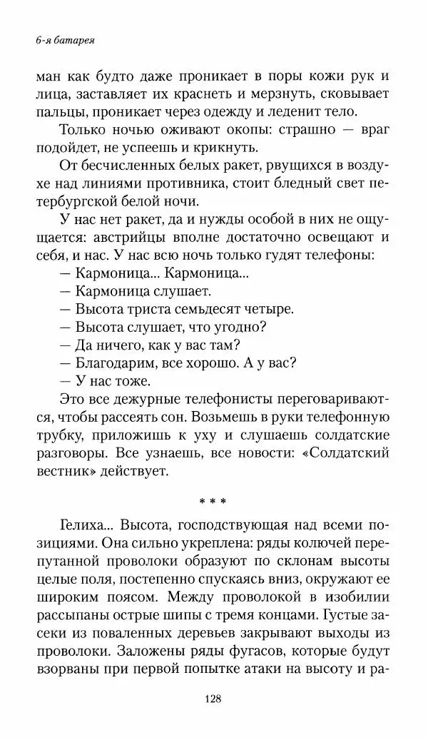 Болеслав Веверн - 6-я батарея: 1914-1917. Повесть о времени великого служения Родине - Страница № 129