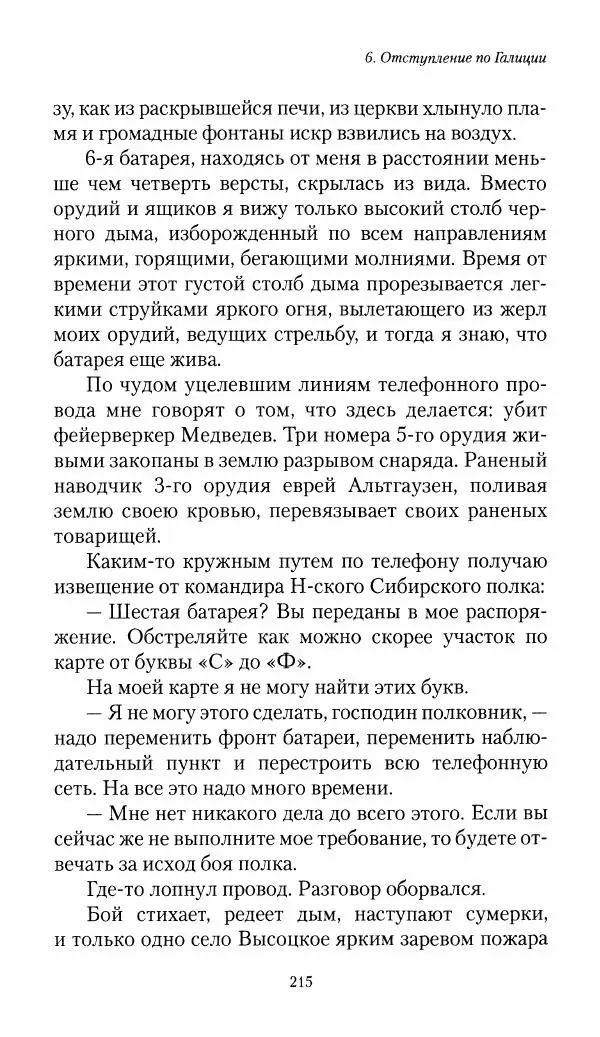Болеслав Веверн - 6-я батарея: 1914-1917. Повесть о времени великого служения Родине - Страница № 216