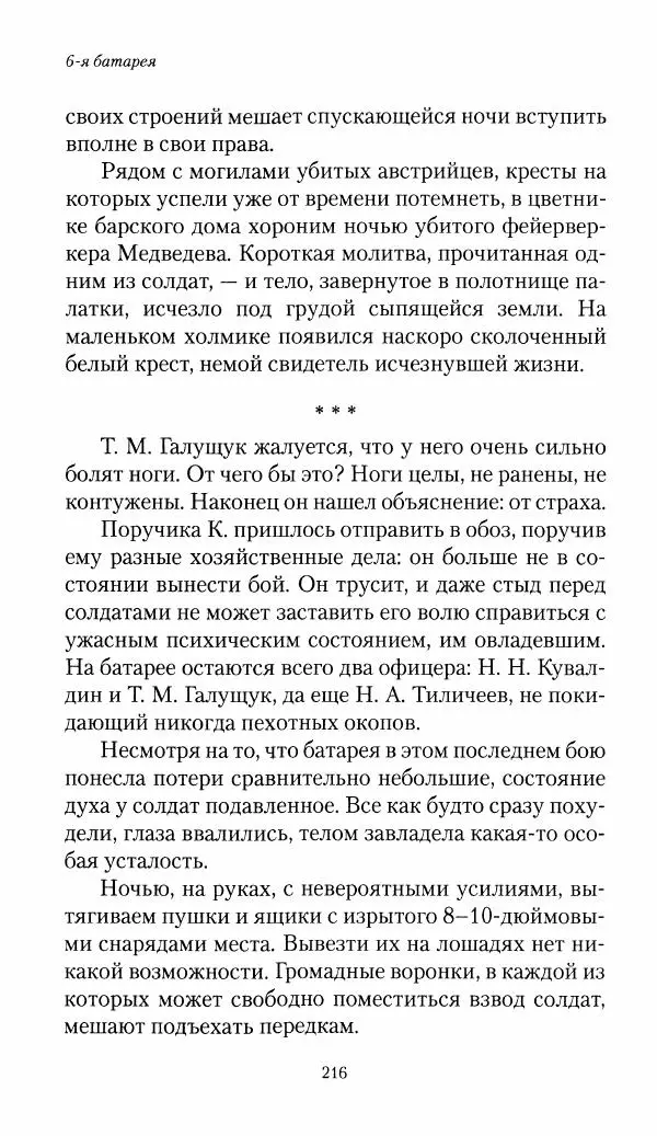 Болеслав Веверн - 6-я батарея: 1914-1917. Повесть о времени великого служения Родине - Страница № 217