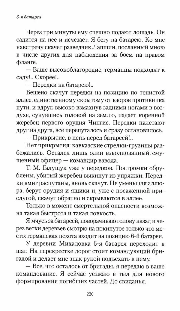 Болеслав Веверн - 6-я батарея: 1914-1917. Повесть о времени великого служения Родине - Страница № 221