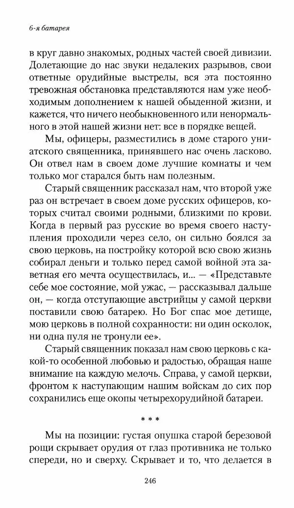 Болеслав Веверн - 6-я батарея: 1914-1917. Повесть о времени великого служения Родине - Страница № 247