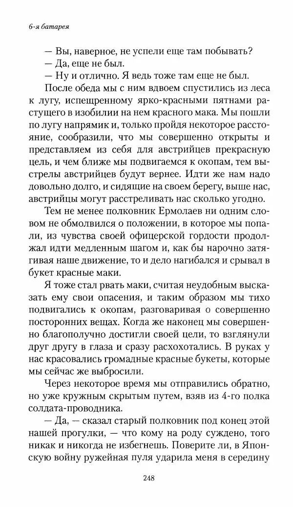 Болеслав Веверн - 6-я батарея: 1914-1917. Повесть о времени великого служения Родине - Страница № 249