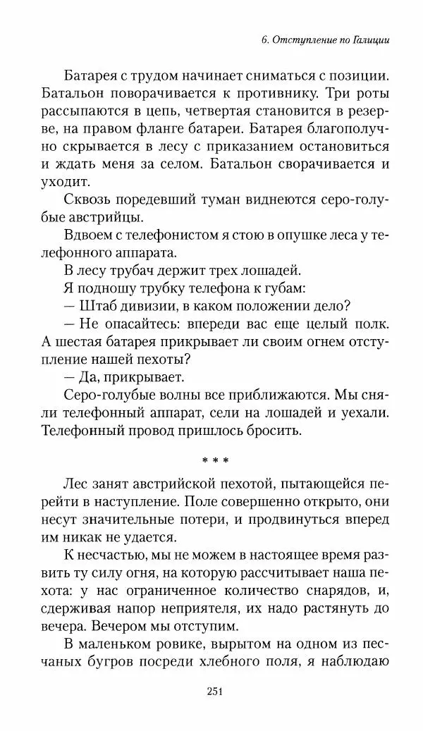 Болеслав Веверн - 6-я батарея: 1914-1917. Повесть о времени великого служения Родине - Страница № 252
