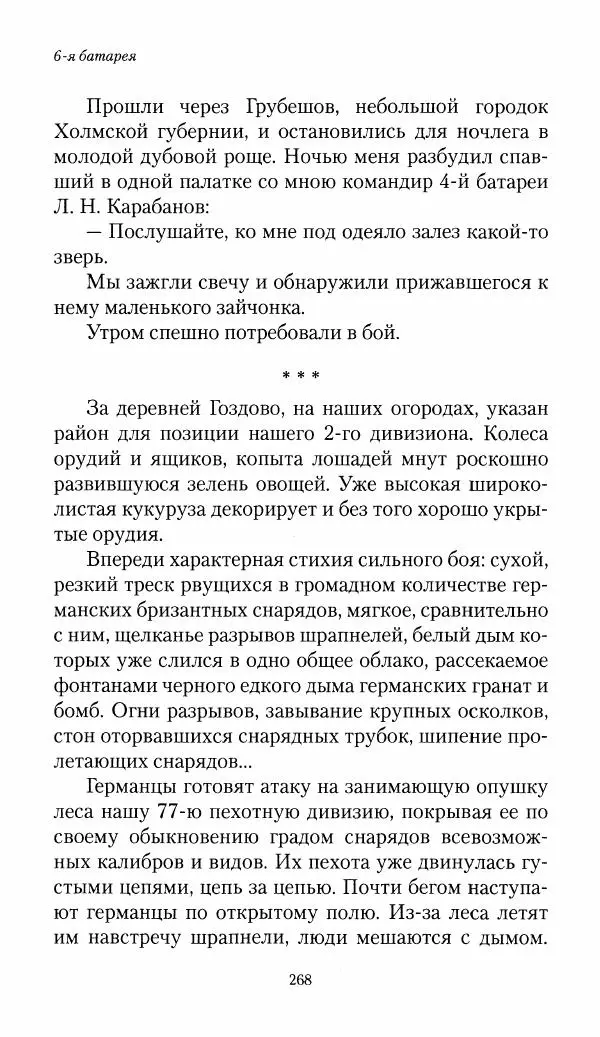 Болеслав Веверн - 6-я батарея: 1914-1917. Повесть о времени великого служения Родине - Страница № 269