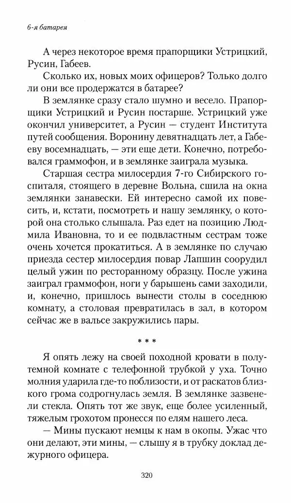 Болеслав Веверн - 6-я батарея: 1914-1917. Повесть о времени великого служения Родине - Страница № 321