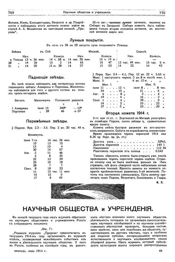  журнал «Природа» - Природа 1914 №06 - Страница № 67