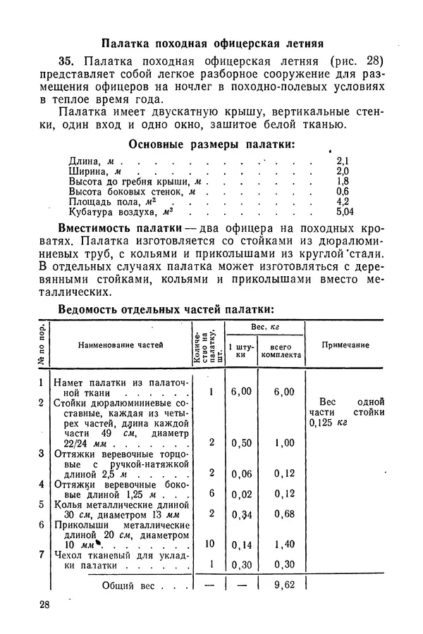  Министерство обороны СССР - Руководство по эксплуатации и хранению палаток в воинских частях и учреждениях Советской армии - Страница № 29