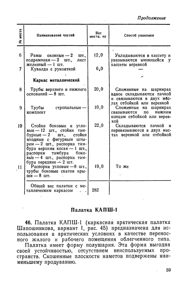  Министерство обороны СССР - Руководство по эксплуатации и хранению палаток в воинских частях и учреждениях Советской армии - Страница № 60