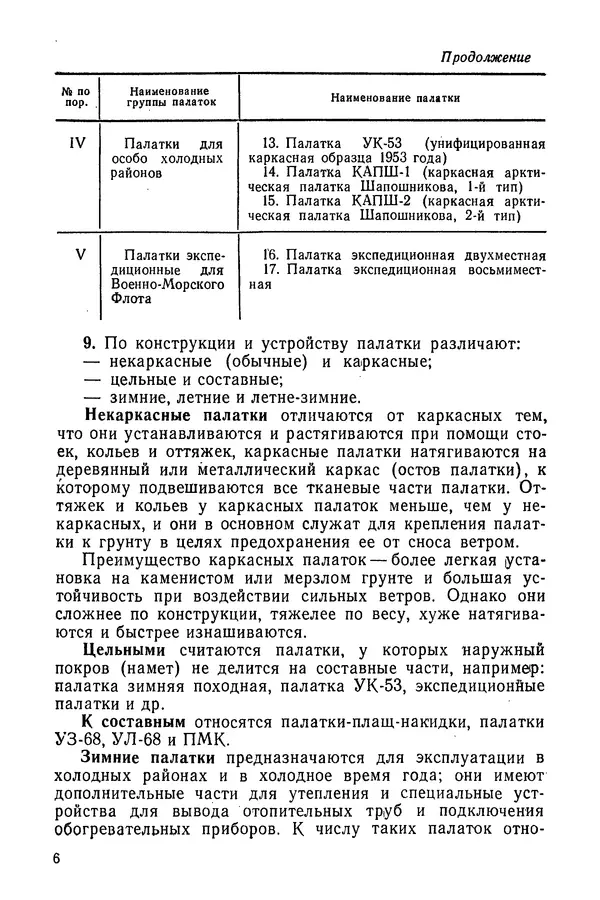  Министерство обороны СССР - Руководство по эксплуатации и хранению палаток в воинских частях и учреждениях Советской армии - Страница № 7