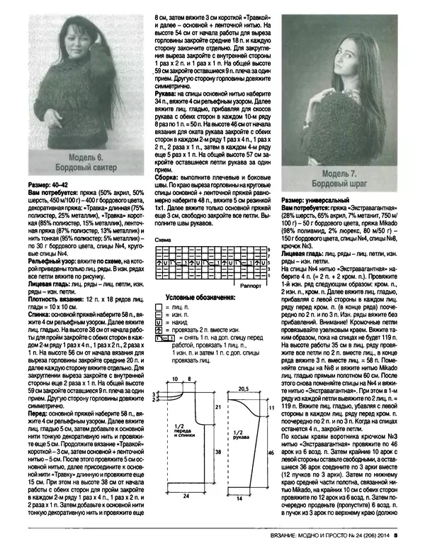КулЛиб.   журнал Вязание модно и просто - Вязание модно и просто 2014 №24(206). Страница № 16