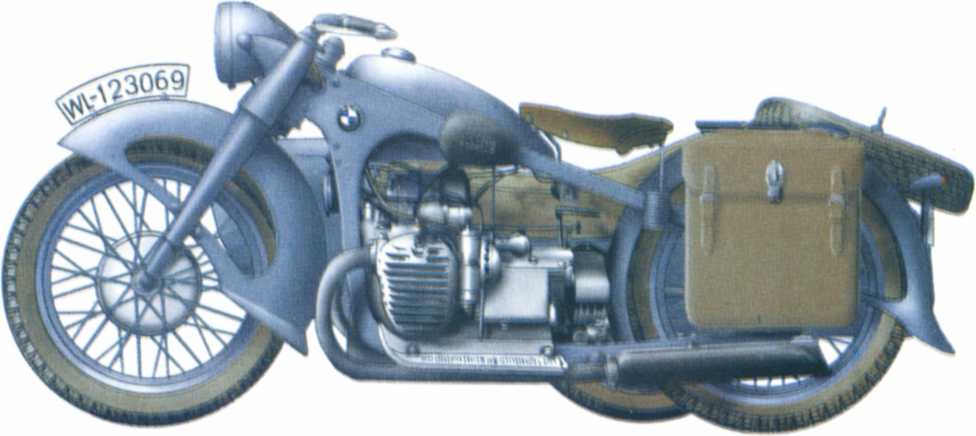Мотоциклы Вермахта. Военное фото. Иллюстрация 19