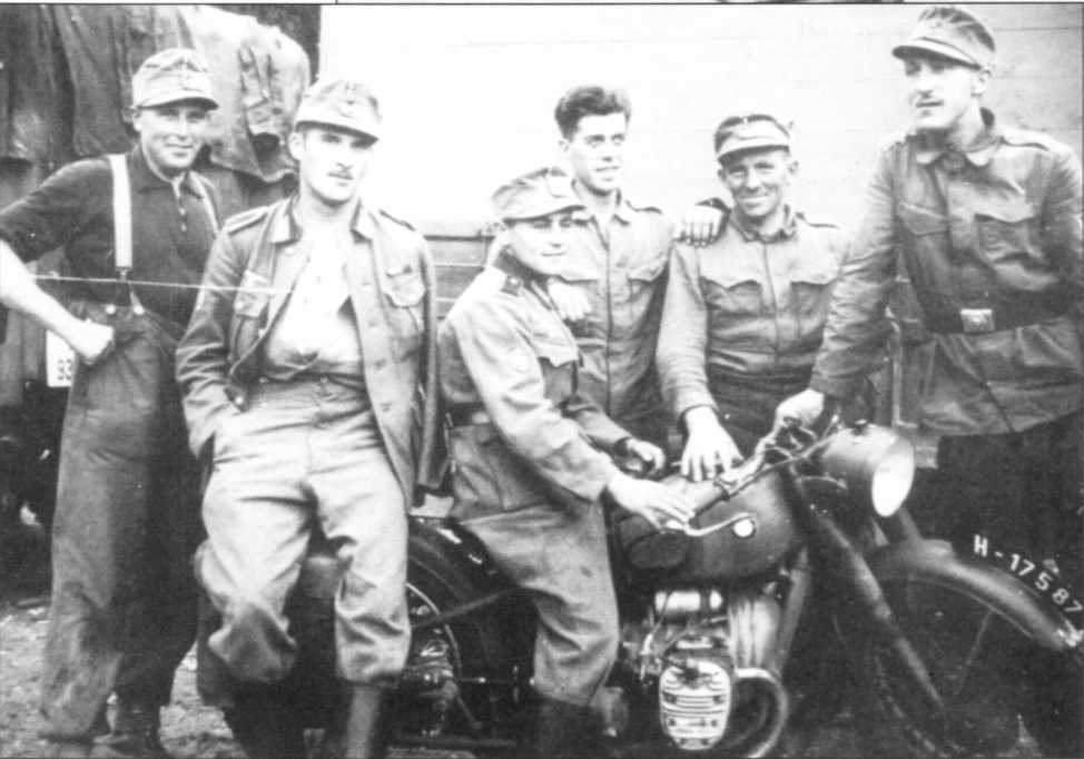 Мотоциклы Вермахта. Военное фото. Иллюстрация 61