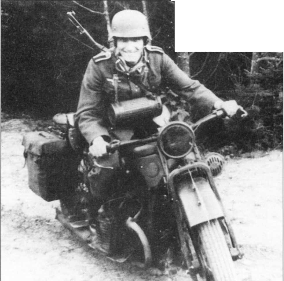 Мотоциклы Вермахта. Военное фото. Иллюстрация 71