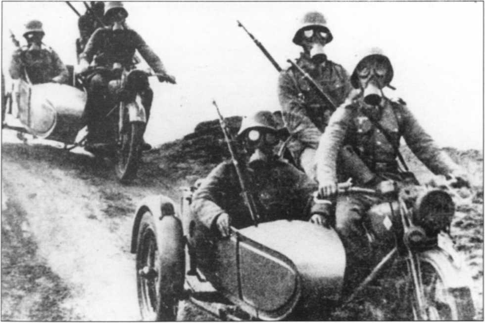 Мотоциклы Вермахта. Военное фото. Иллюстрация 144