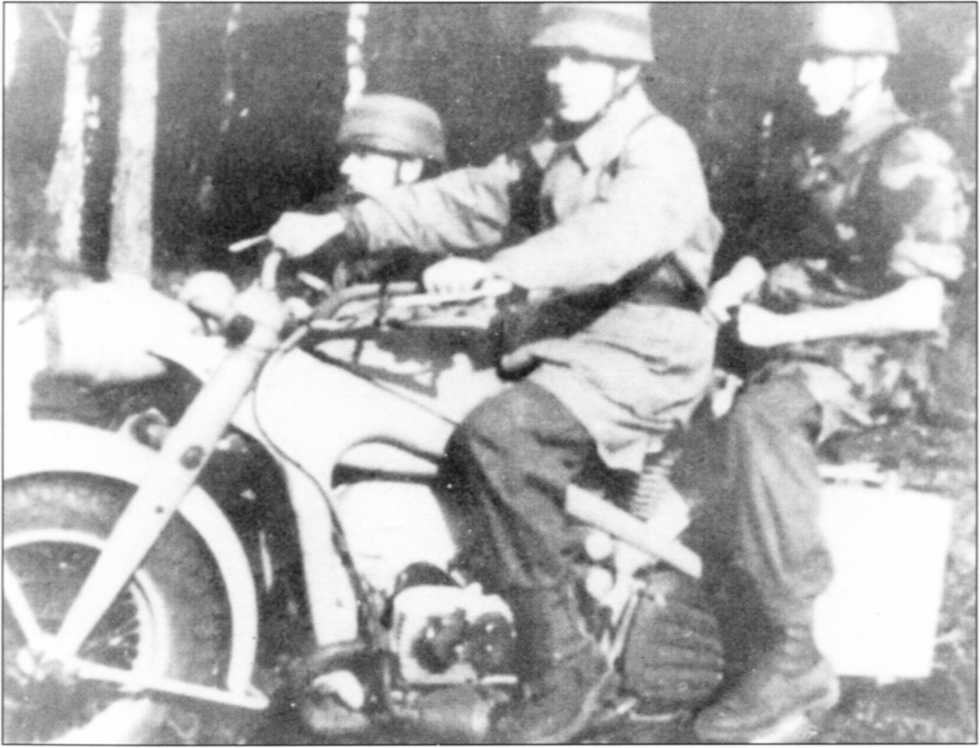 Мотоциклы Вермахта. Военное фото. Иллюстрация 165