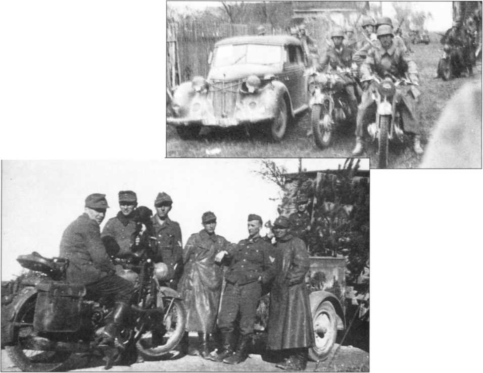 Мотоциклы Вермахта. Военное фото. Иллюстрация 169