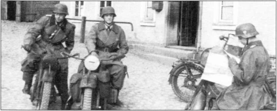 Мотоциклы Вермахта. Военное фото. Иллюстрация 178